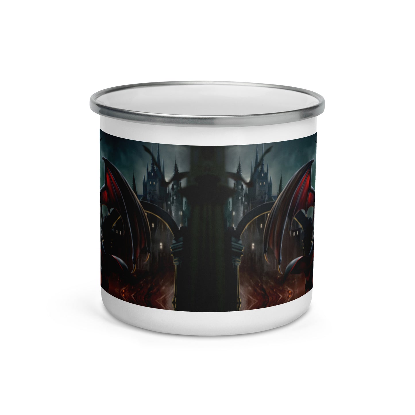 Spooky Enamel Mug - Vampire Theme