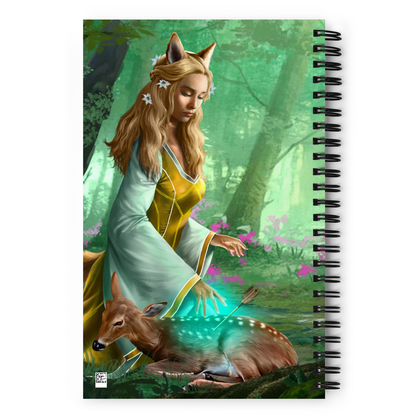 Beautiful Spiral Notebook - Kitsune Healer