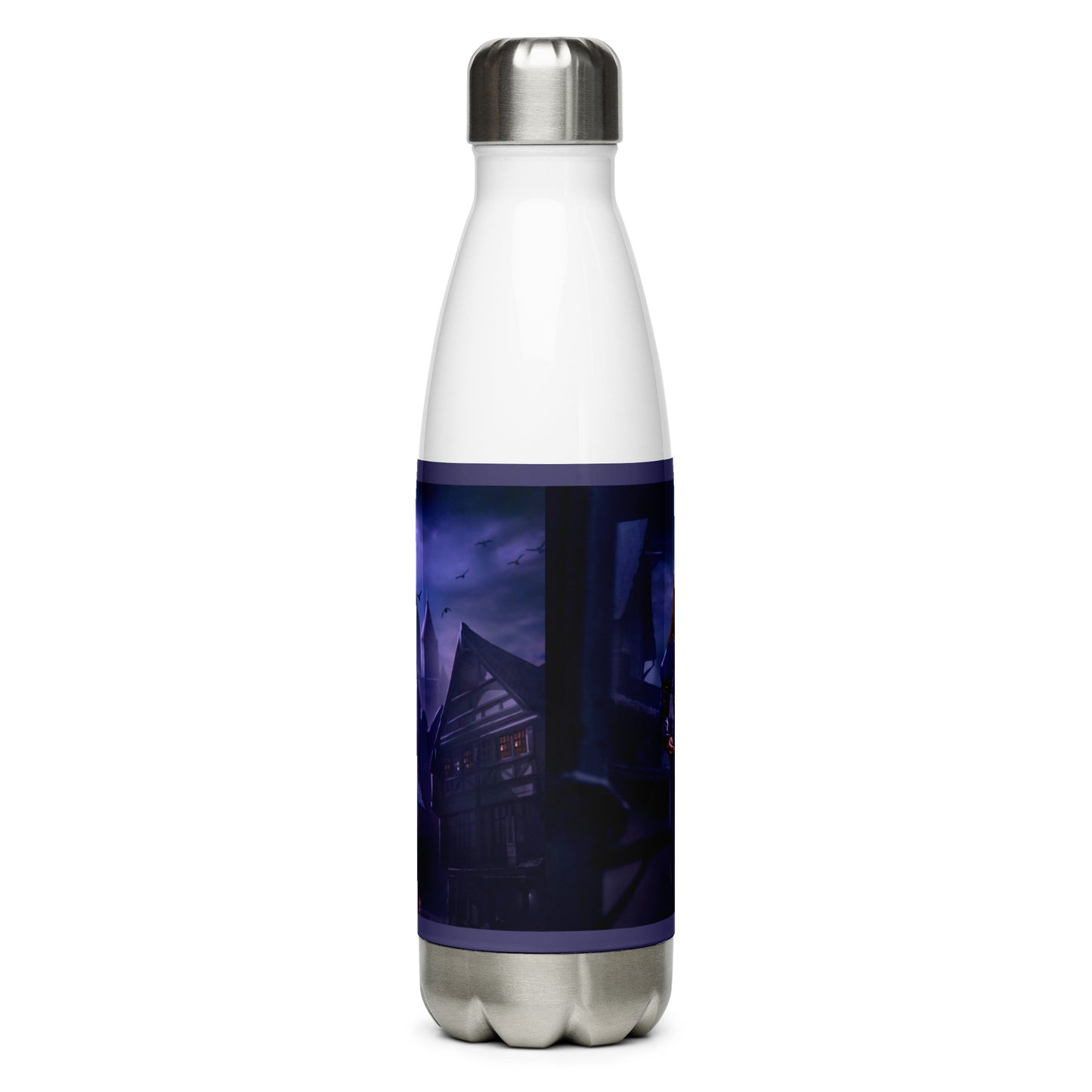 Stainless Steel Water Bottle - Medieval Village