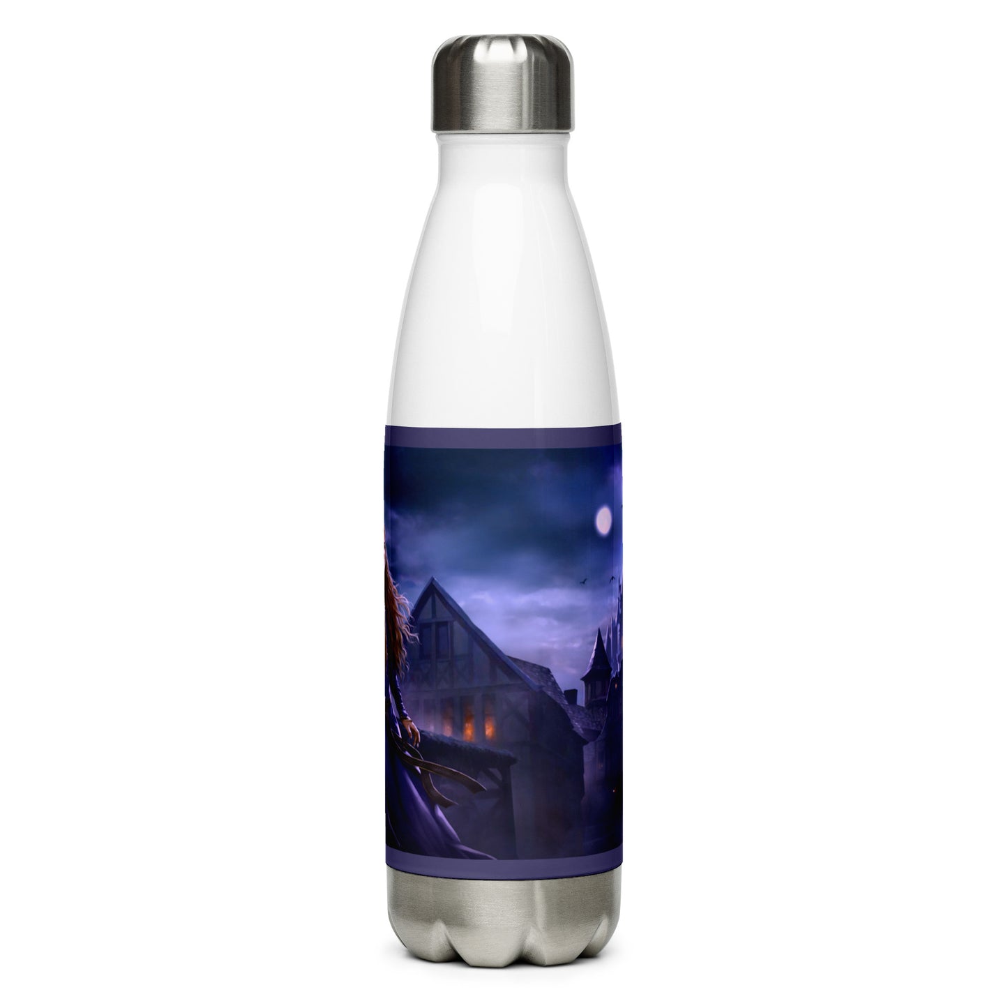 Stainless Steel Water Bottle - Medieval Village