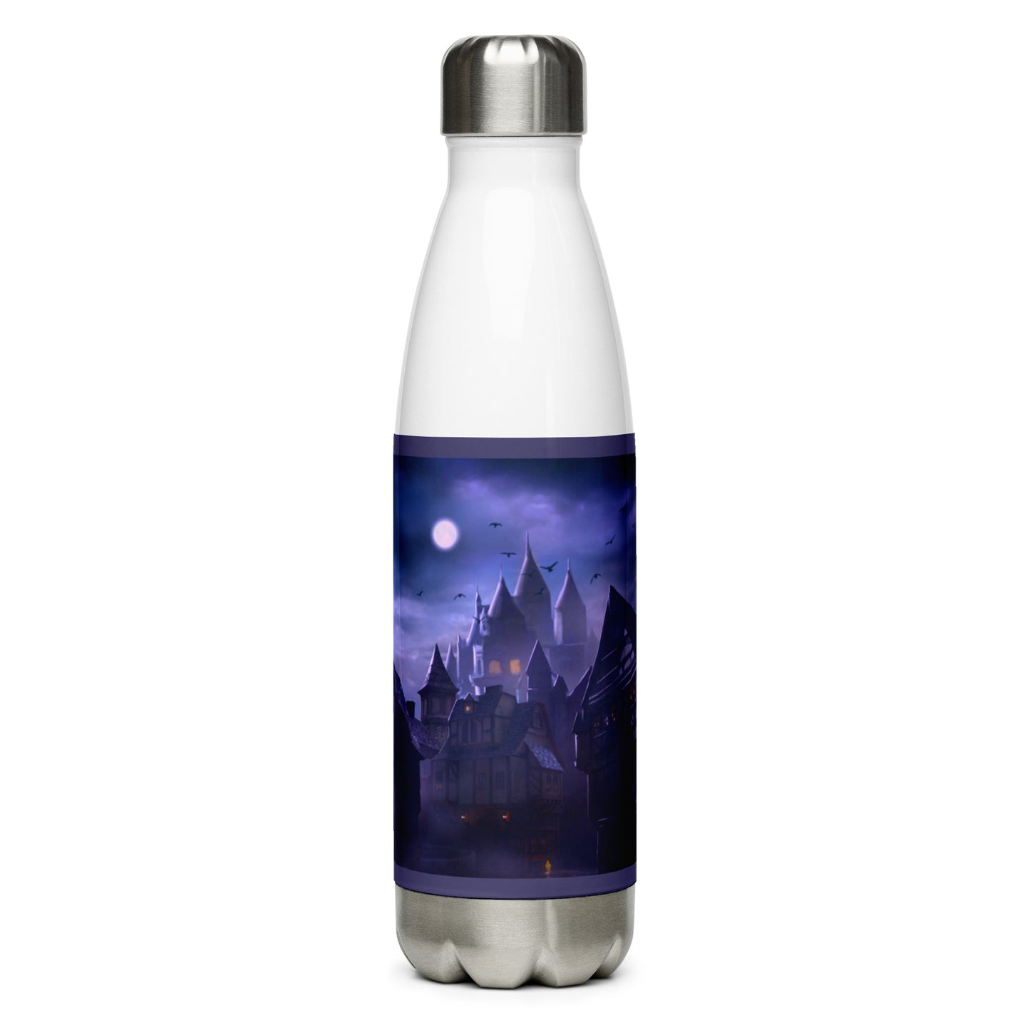 Stainless Steel Water Bottle - Medieval Village