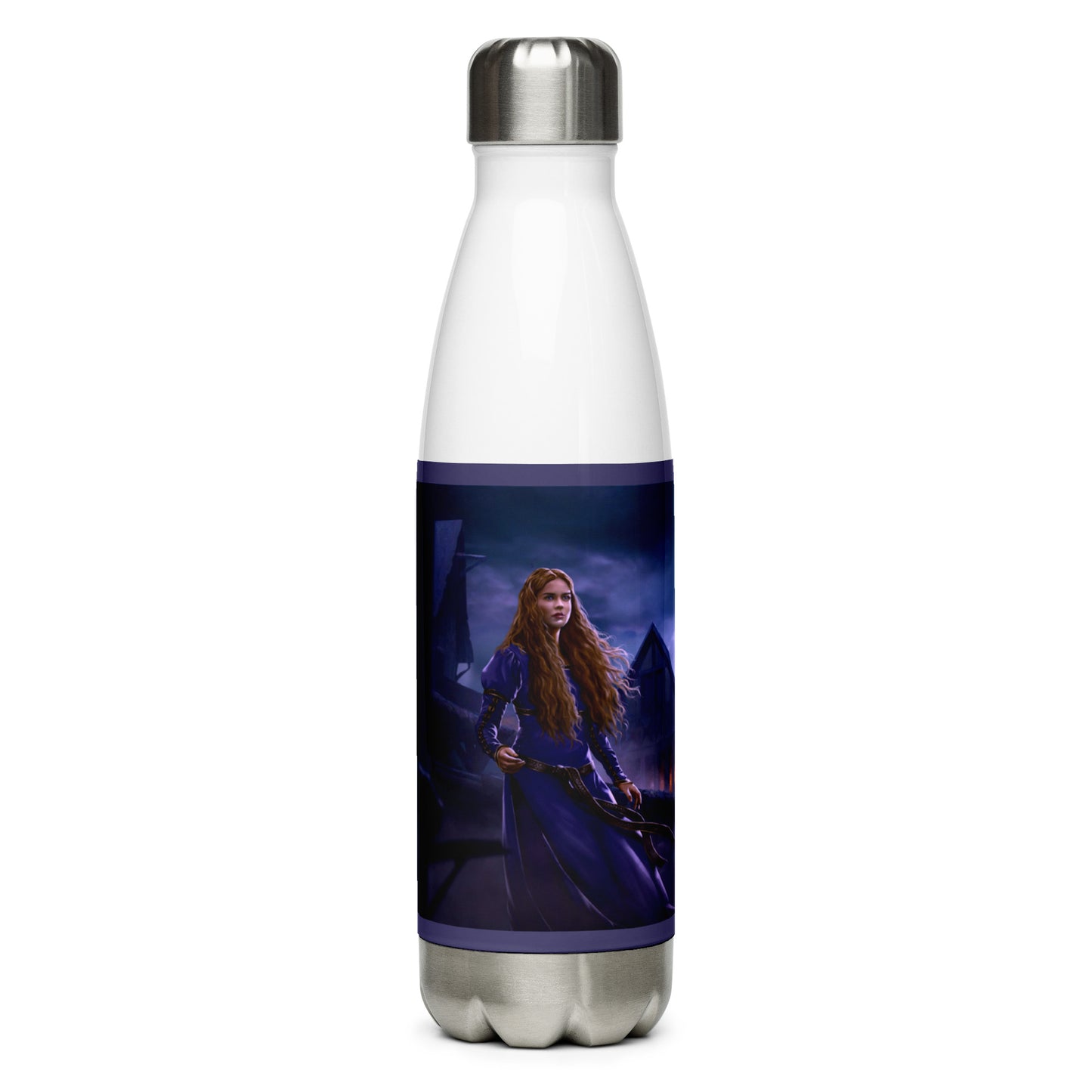 Stainless Steel Water Bottle - Medieval Village